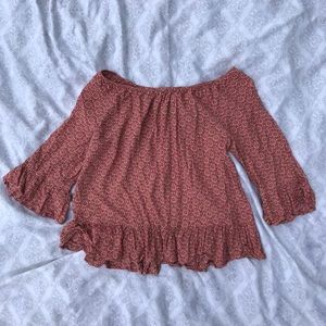 Buckle off the shoulder top